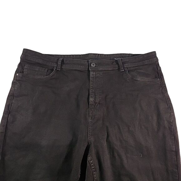 The Perfect Jean NYC Slim Thick Jeans Stretch Denim Men's 46x30 Black Pants - Picture 5 of 10